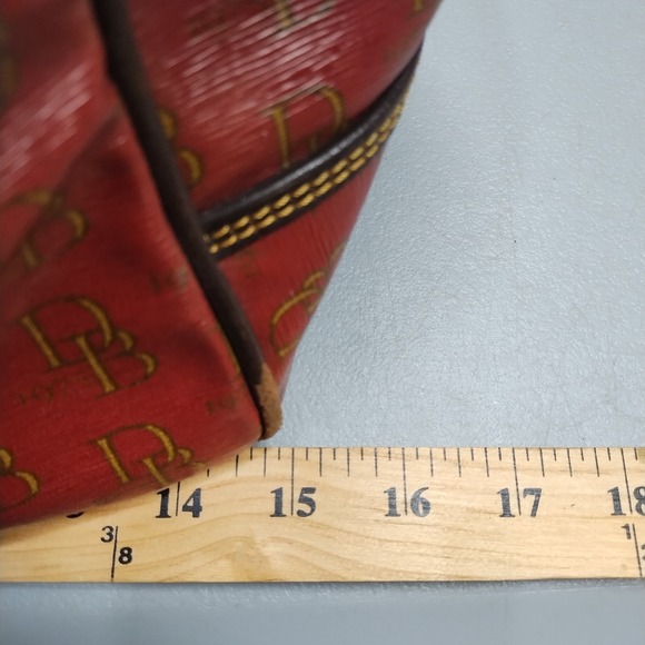 Dooney & Bourke Tote Handbag Womens‎ Multi All Over Logo Print Buckle Closure - Picture 12 of 14